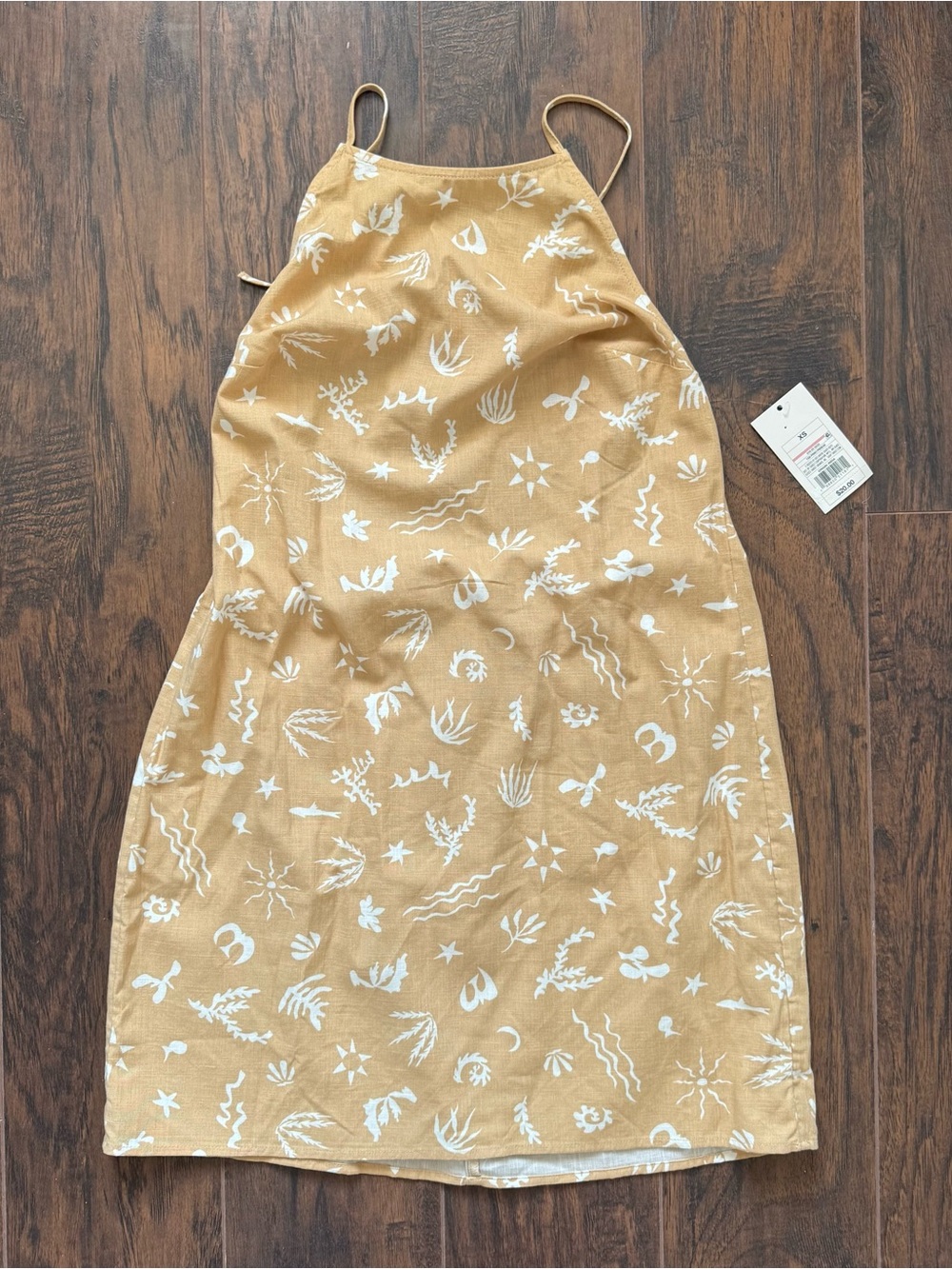 NWT A New Day Size XS Tan Halter Mini Dress